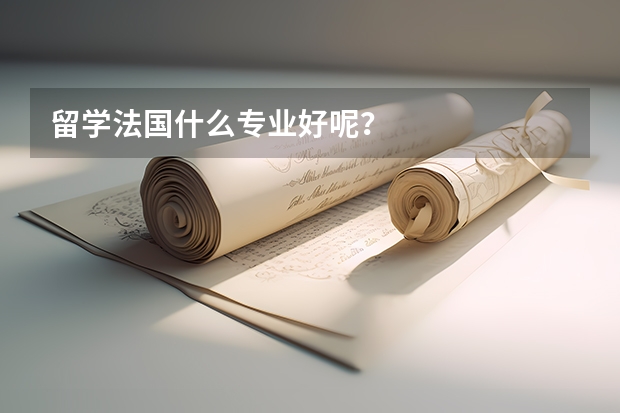 留学法国什么专业好呢？