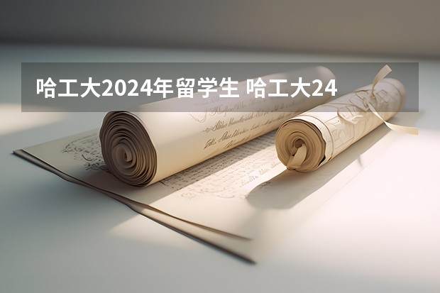 哈工大2024年留学生 哈工大24考研招生人数